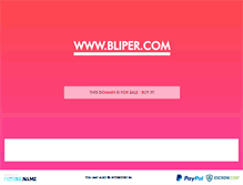 Tablet Screenshot of bliper.com